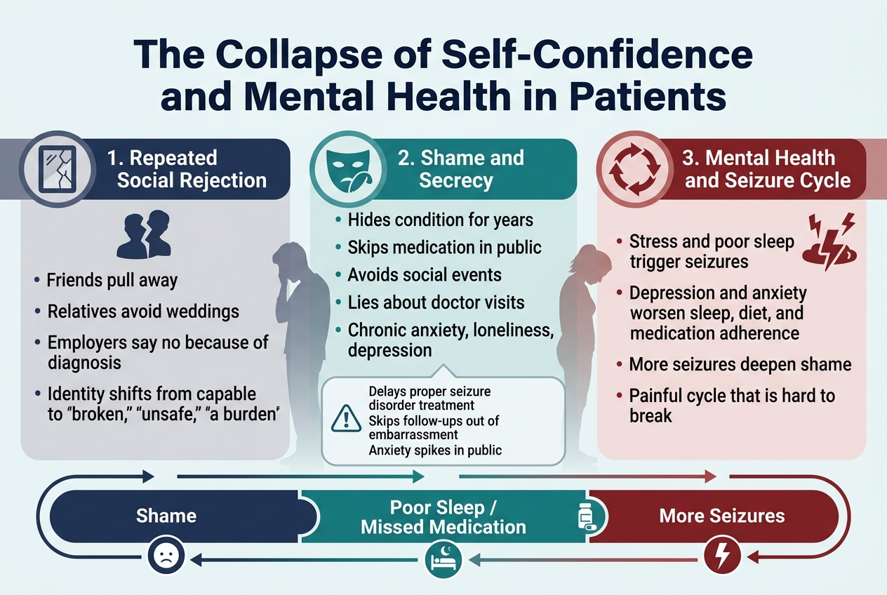 The Collapse of Self-Confidence and Mental Health in Patients