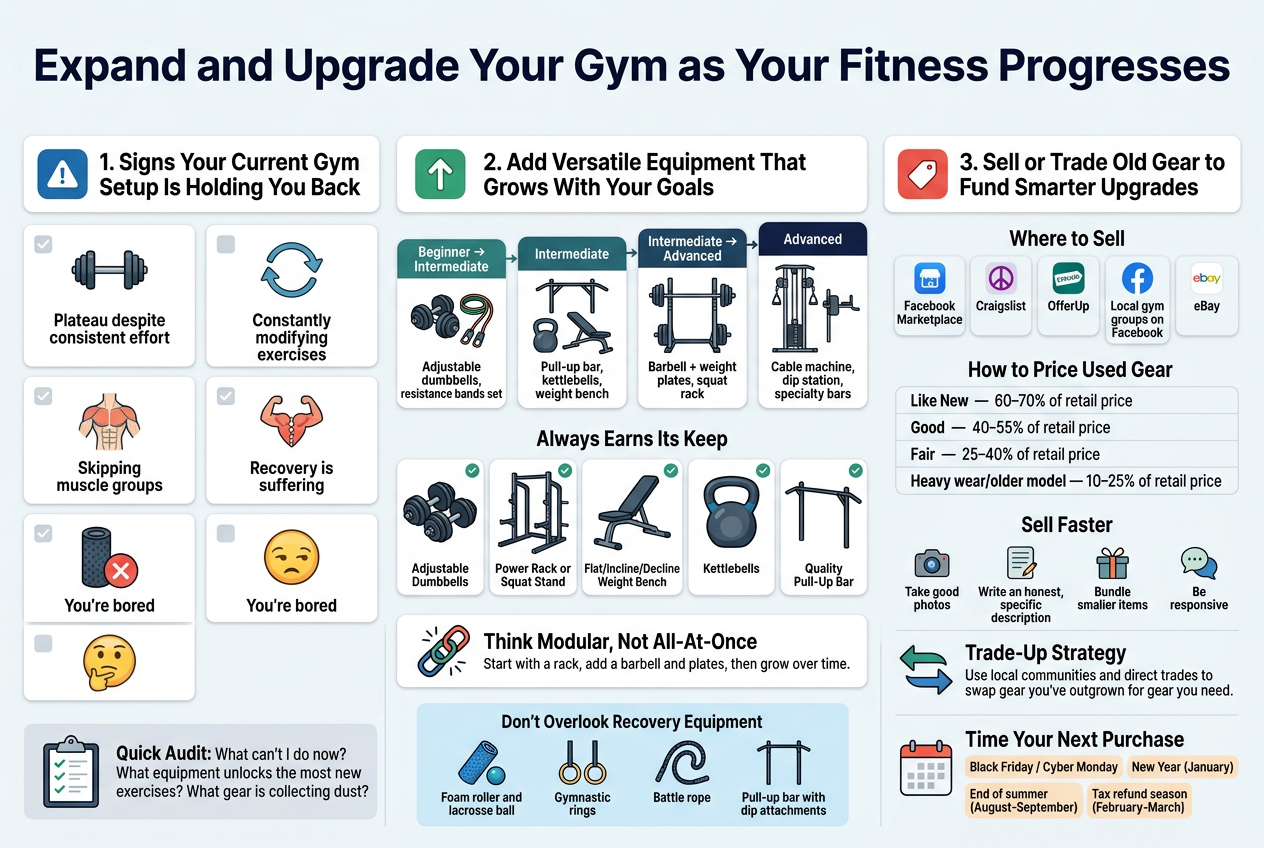 Expand and Upgrade Your Gym as Your Fitness Progresses