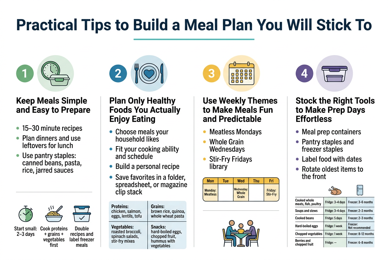 Practical Tips to Build a Meal Plan You Will Stick To
