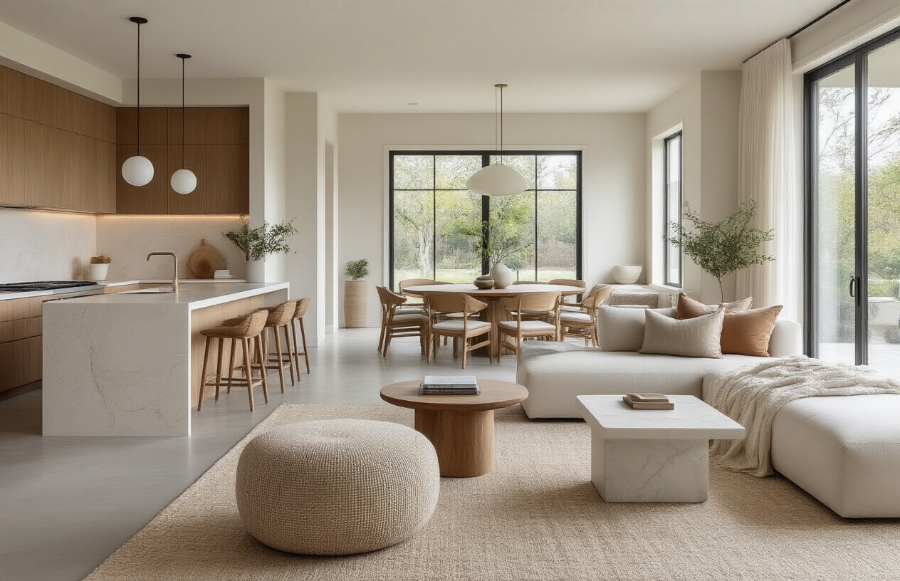 Establish Cohesion Through Color and Materials