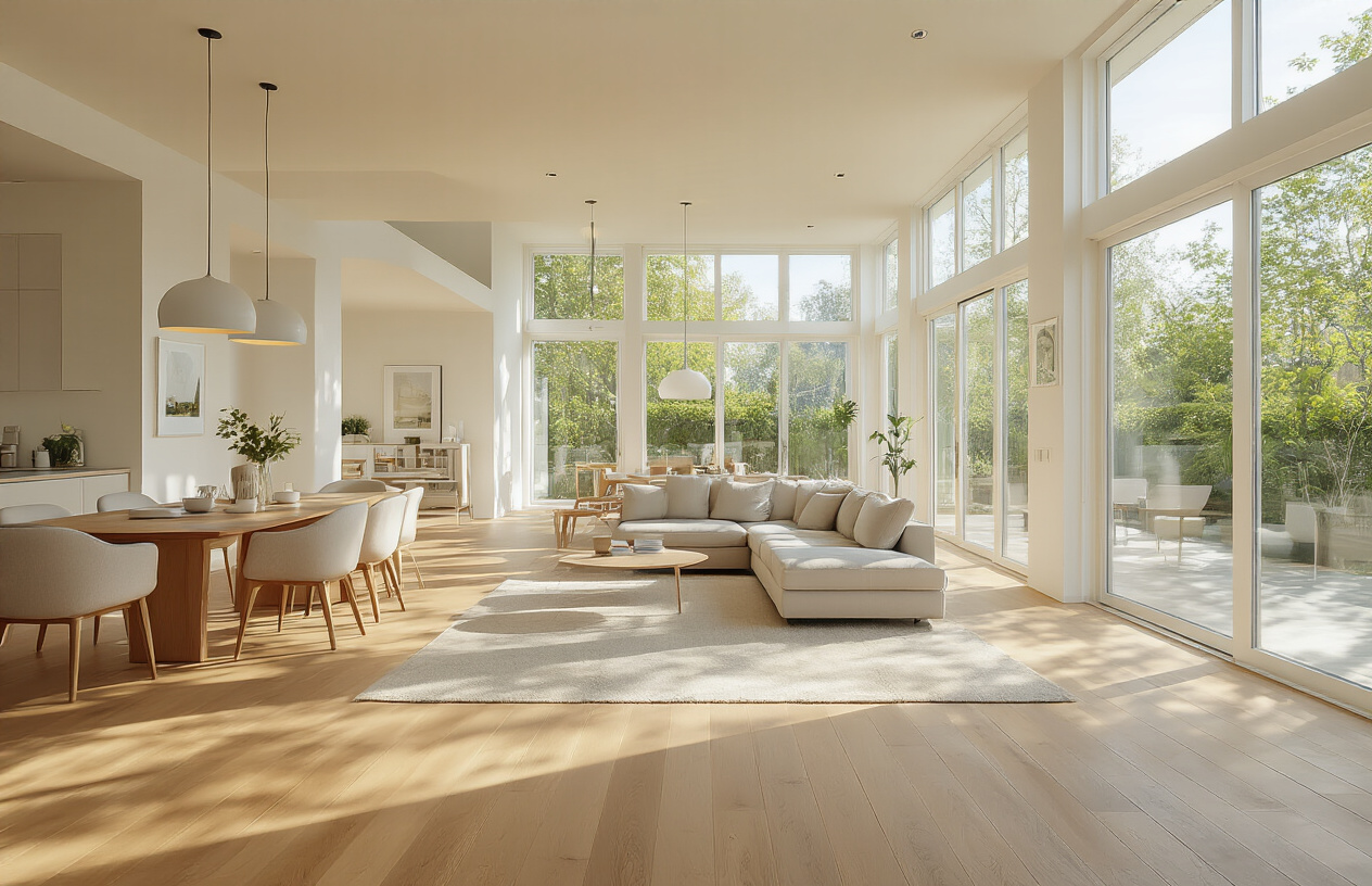Maximize Natural Light and Visual Flow