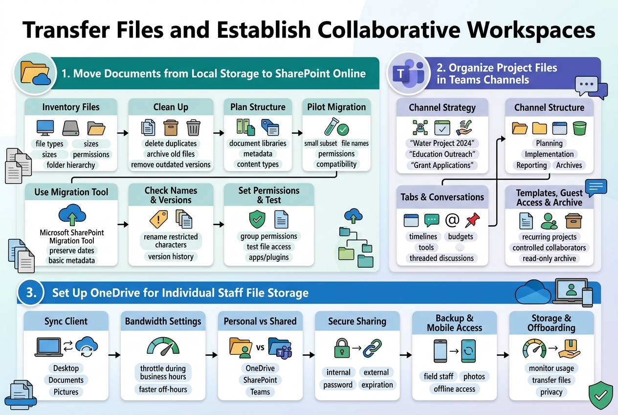 Transfer Files and Establish Collaborative Workspaces