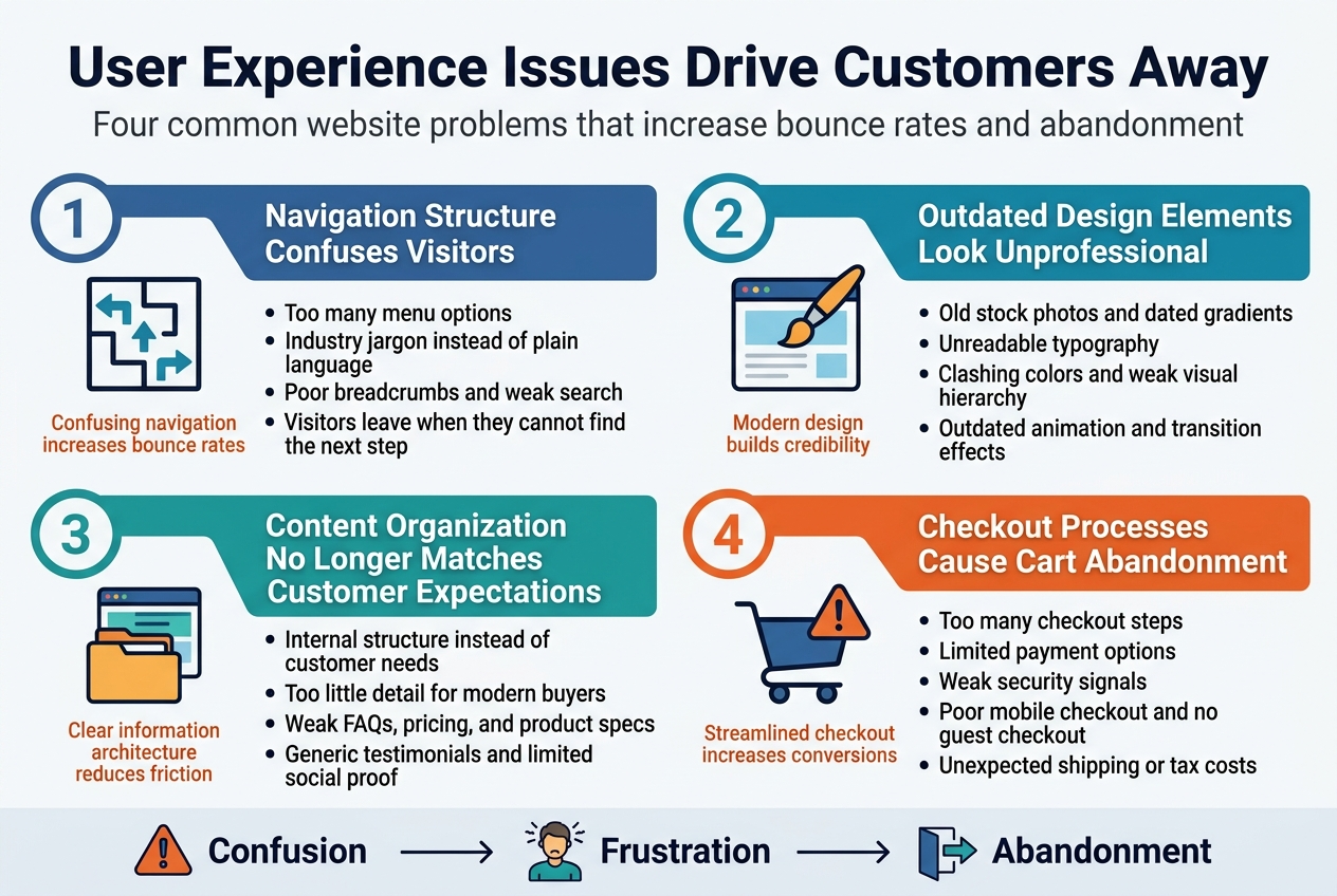 User Experience Issues Drive Customers Away