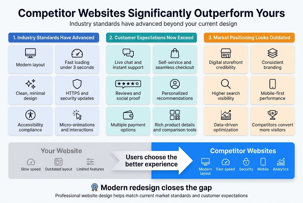 Competitor Websites Significantly Outperform Yours