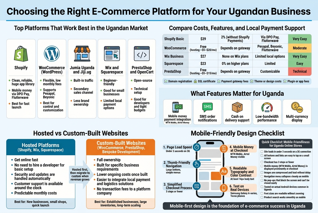 Choosing the Right E-Commerce Platform for Your Ugandan Business