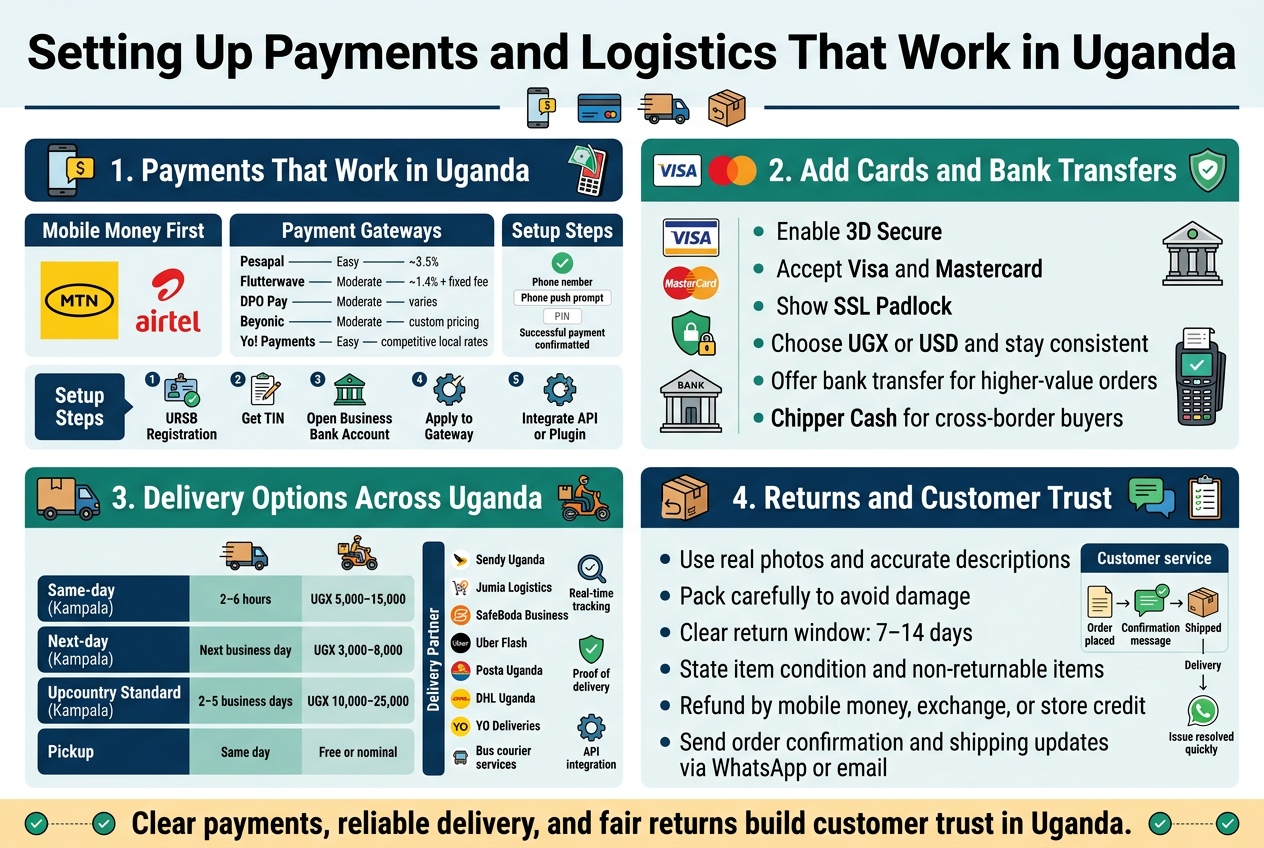 Setting Up Payments and Logistics That Work in Uganda