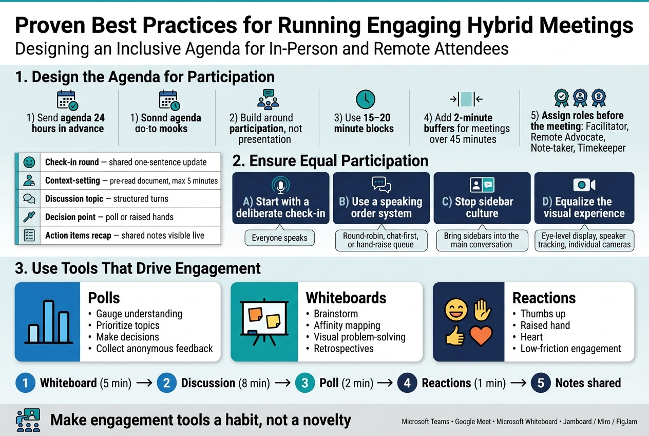 Proven Best Practices for Running Engaging Hybrid Meetings