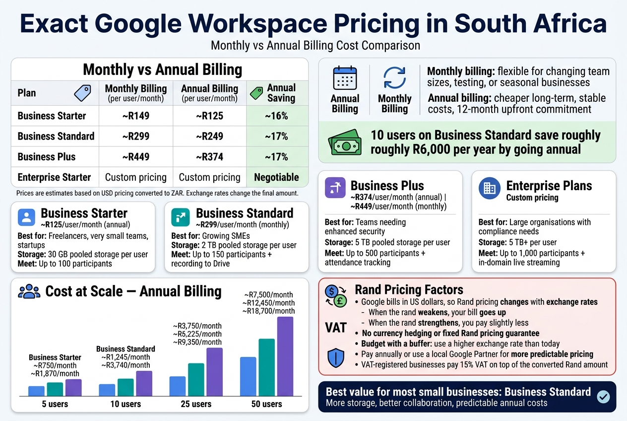 Exact Google Workspace Pricing in South Africa