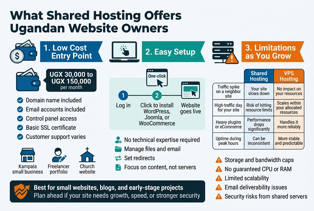 What Shared Hosting Offers Ugandan Website Owners