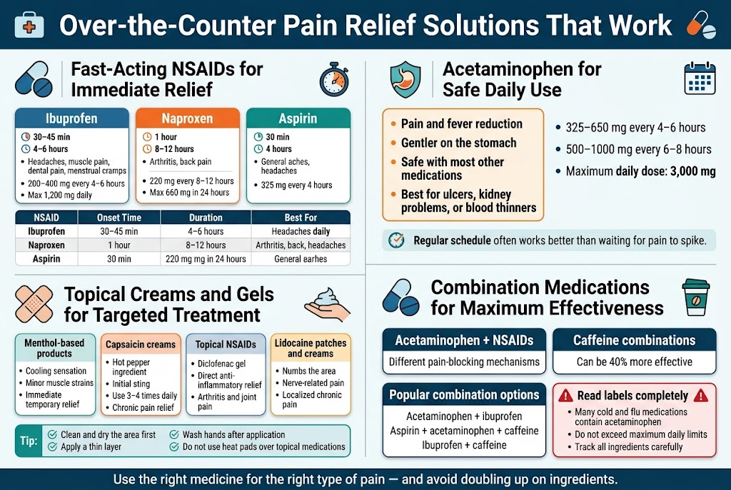 All Pain Medication Options For Adults