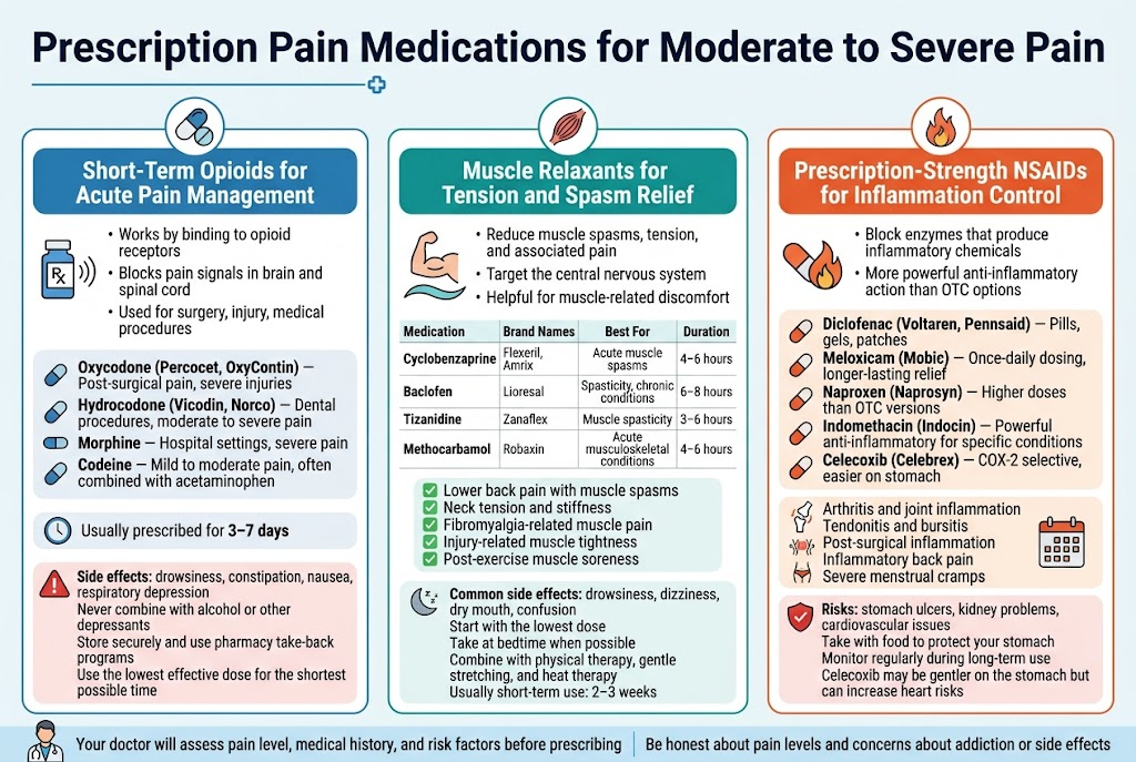 All Pain Medication Options For Adults