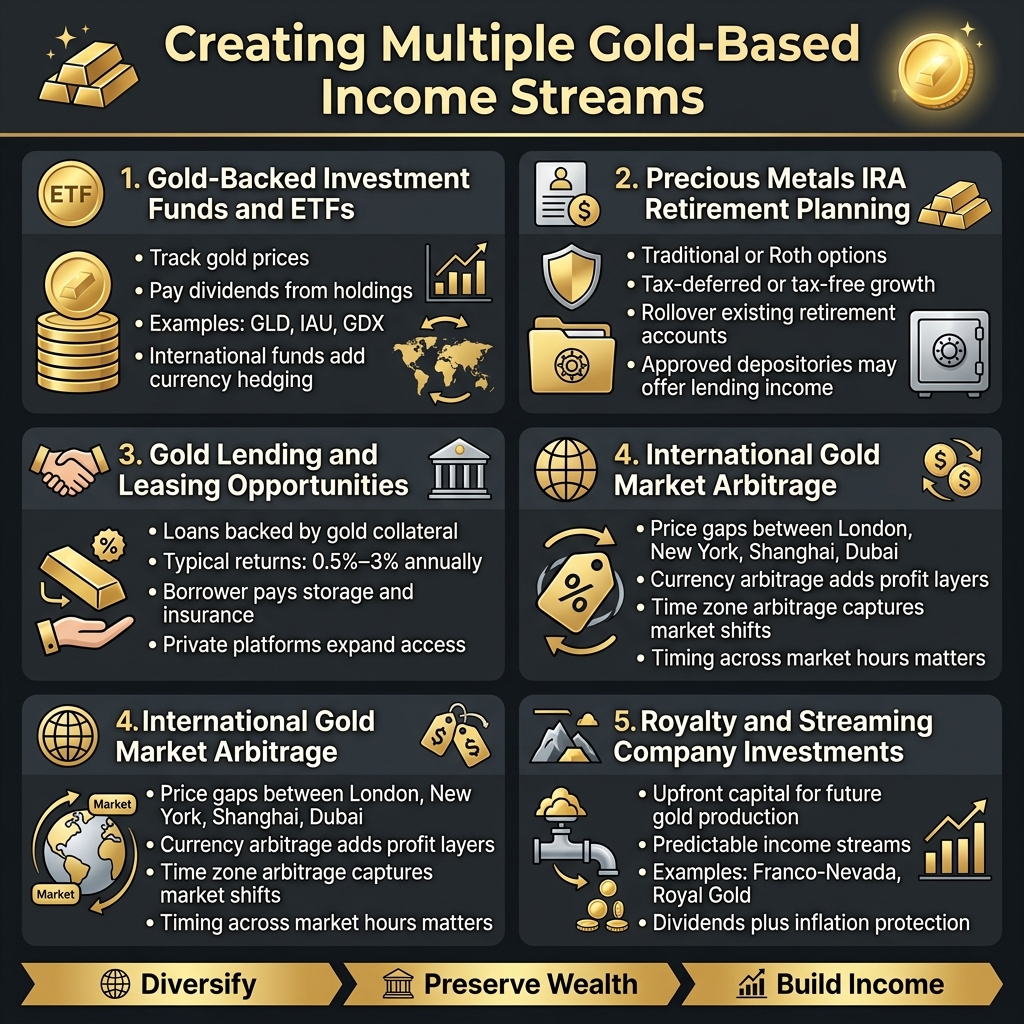 Creating Multiple Gold-Based Income Streams