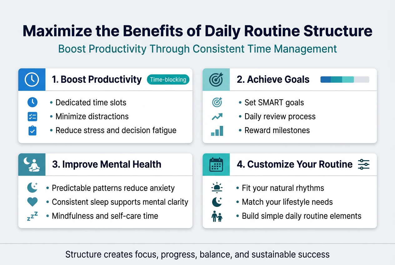 Maximize the Benefits of Daily Routine Structure