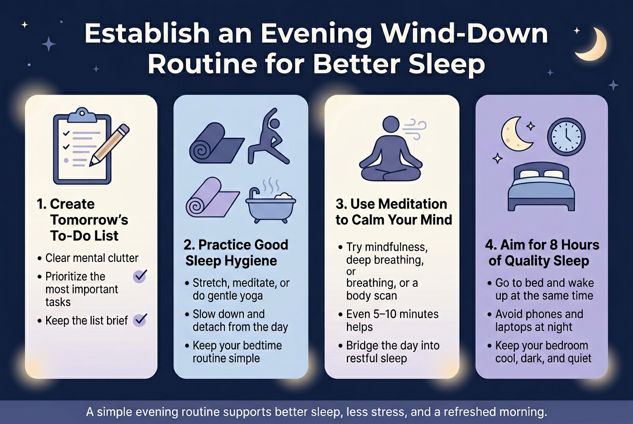 Establish an Evening Wind-Down Routine for Better Sleep