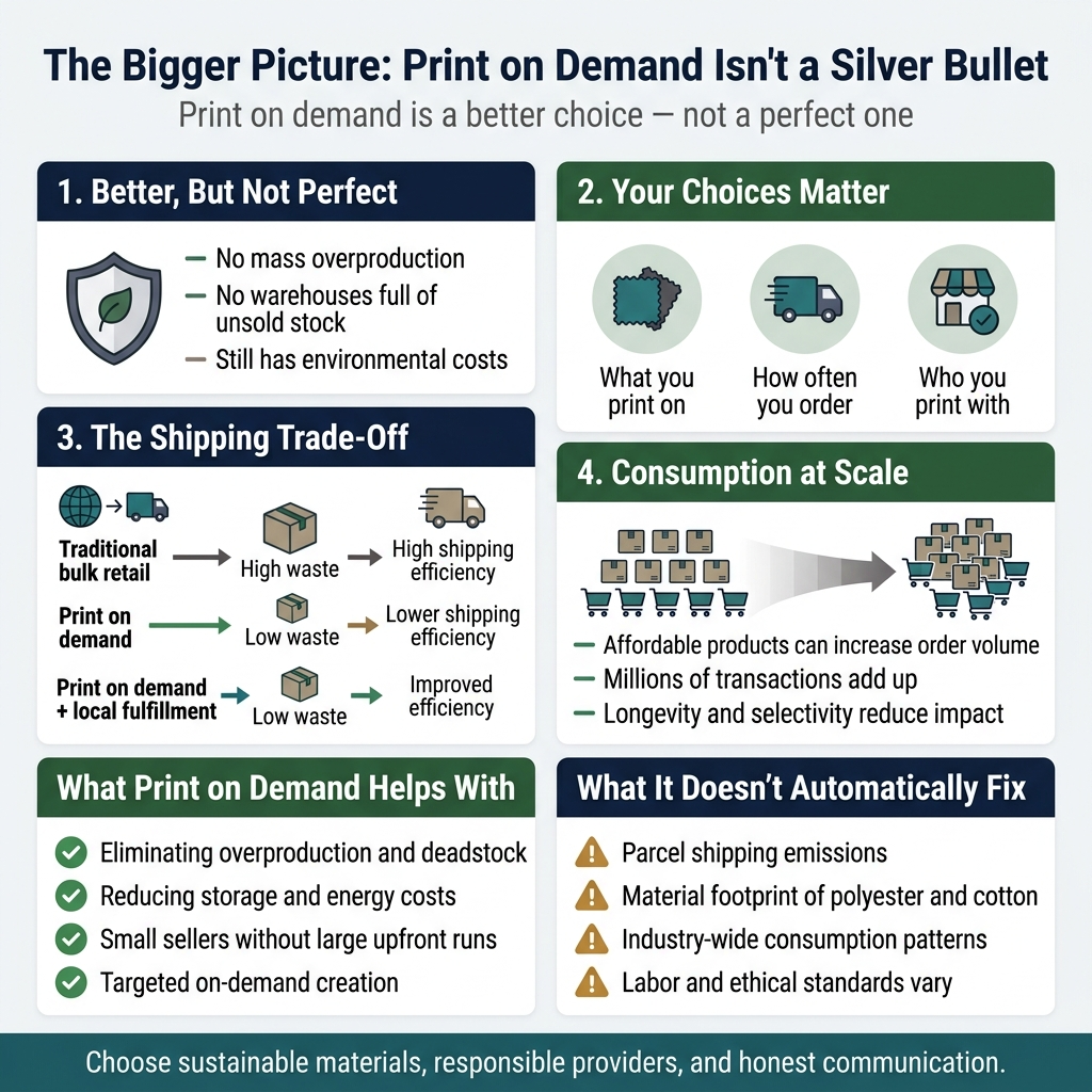 Print on Demand as a Better Choice Print on demand as a better though imperfect sustainable clothing choice
