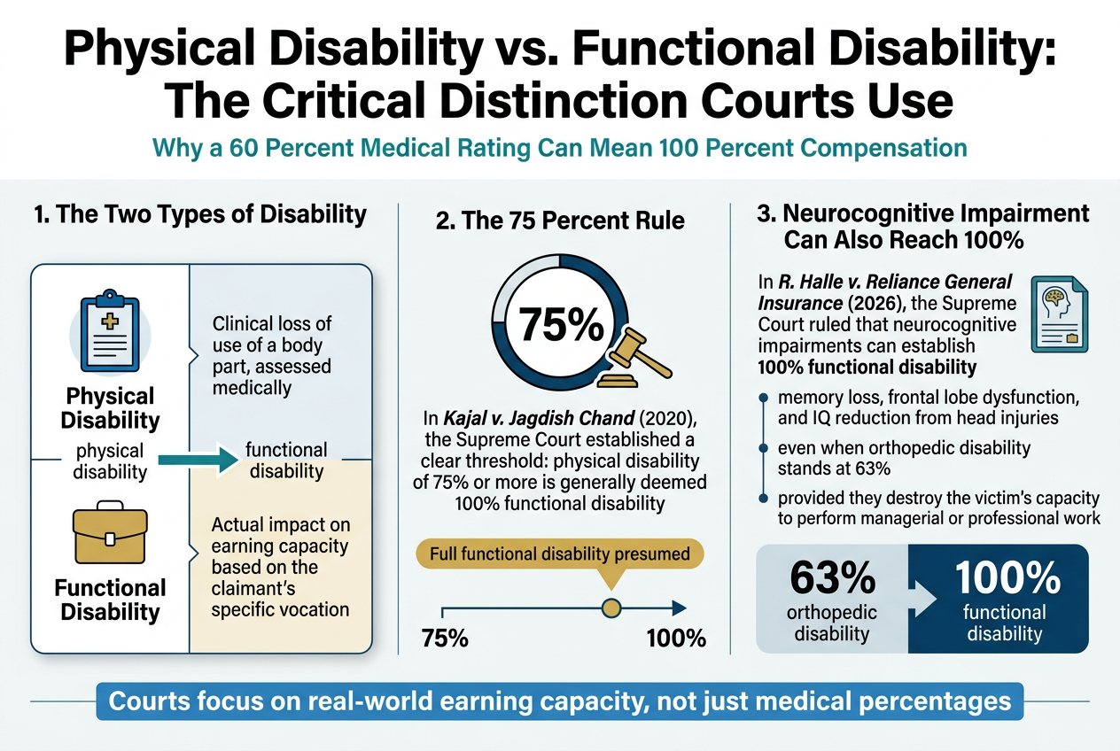 Physical Disability vs. Functional Disability: The Critical Distinction Courts Use