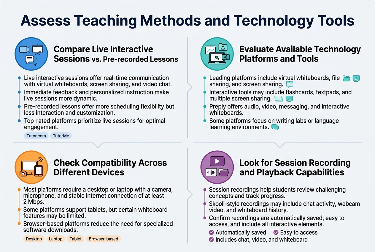 Assess Teaching Methods and Technology Tools