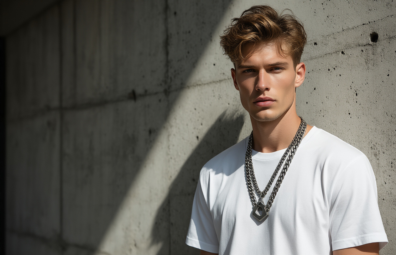 Add Urban Edge with Industrial and Geometric Necklaces