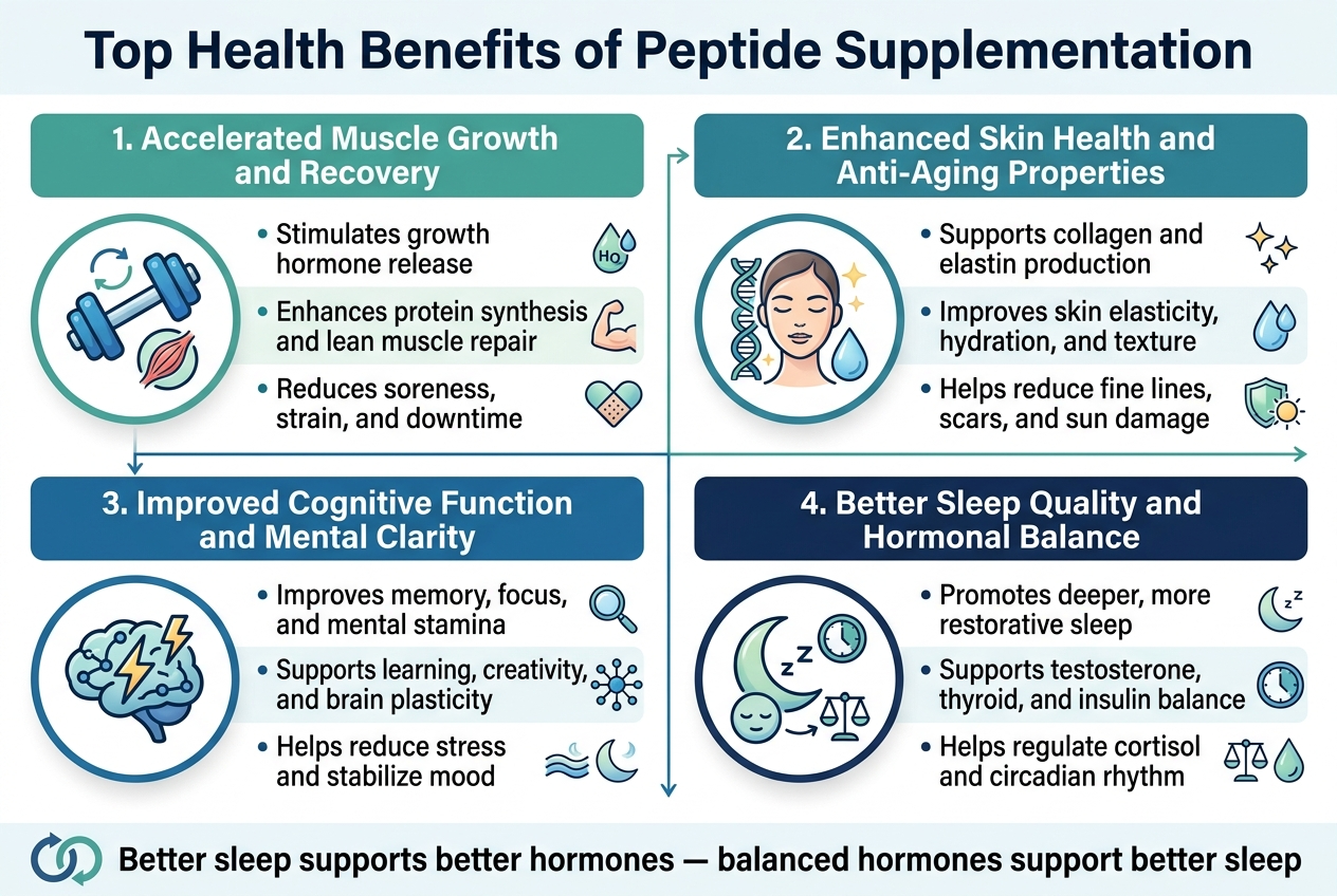 Top Health Benefits of Peptide Supplementation