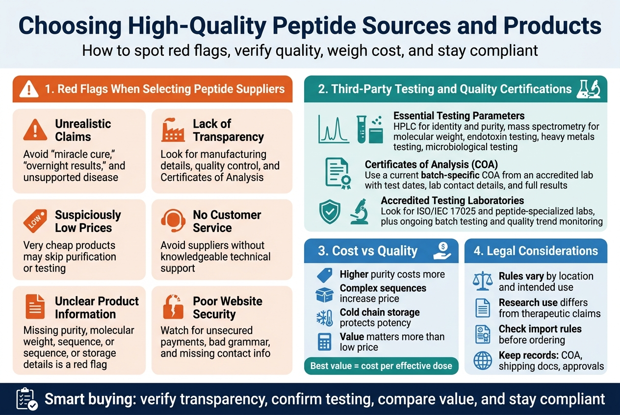 Choosing High-Quality Peptide Sources and Products