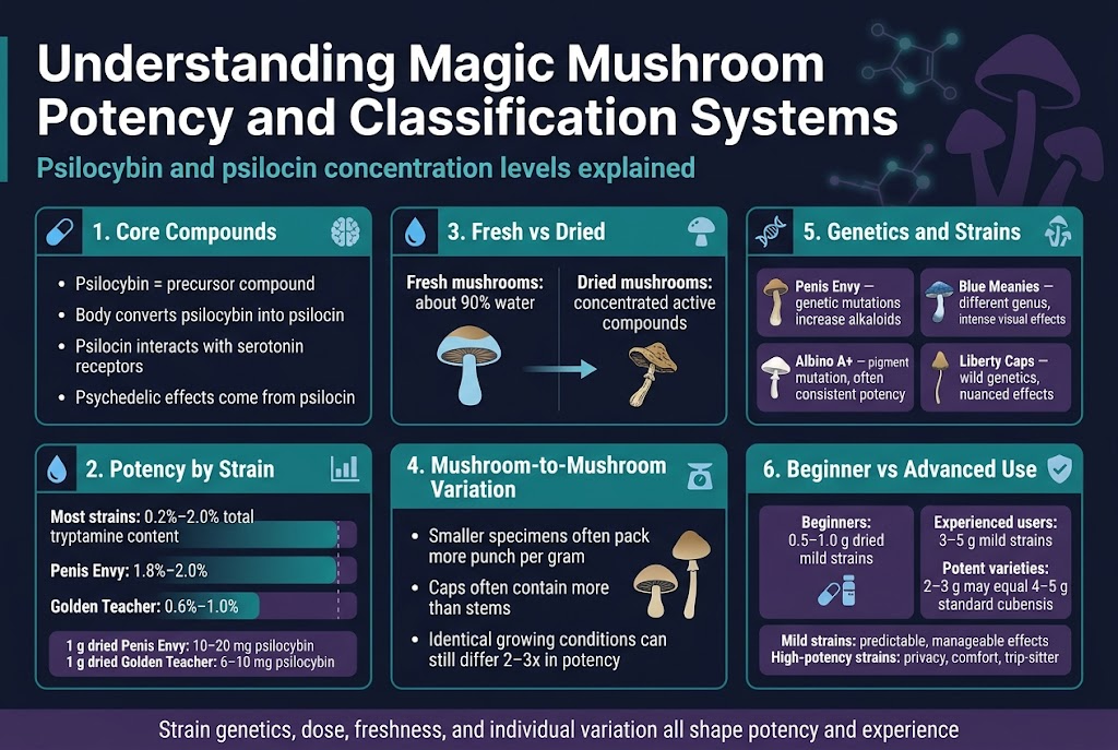 Top 7 magic mushroom strains and their effects
