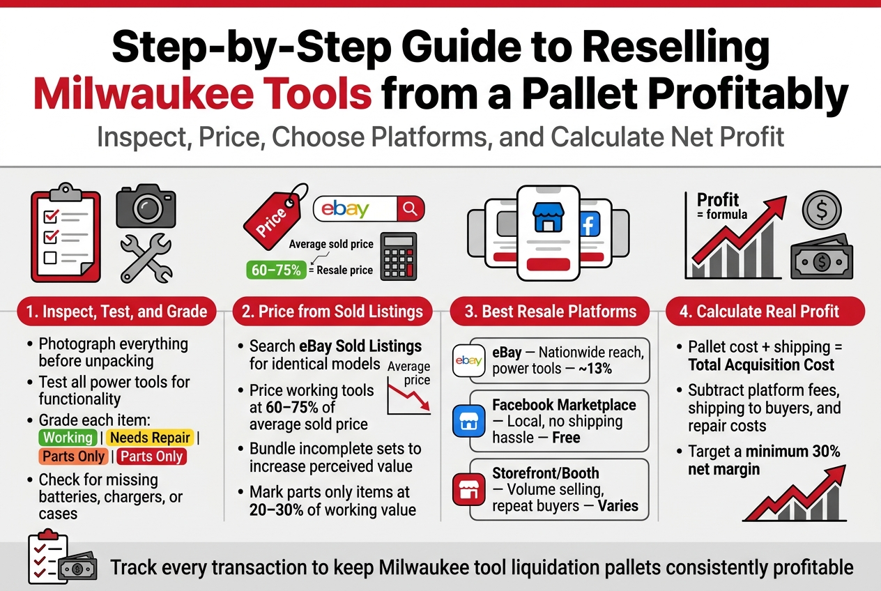 Step-by-Step Guide to Reselling Milwaukee Tools from a Pallet Profitably