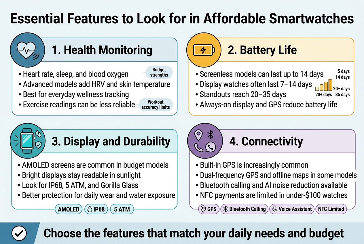 Essential Features to Look for in Affordable Smartwatches