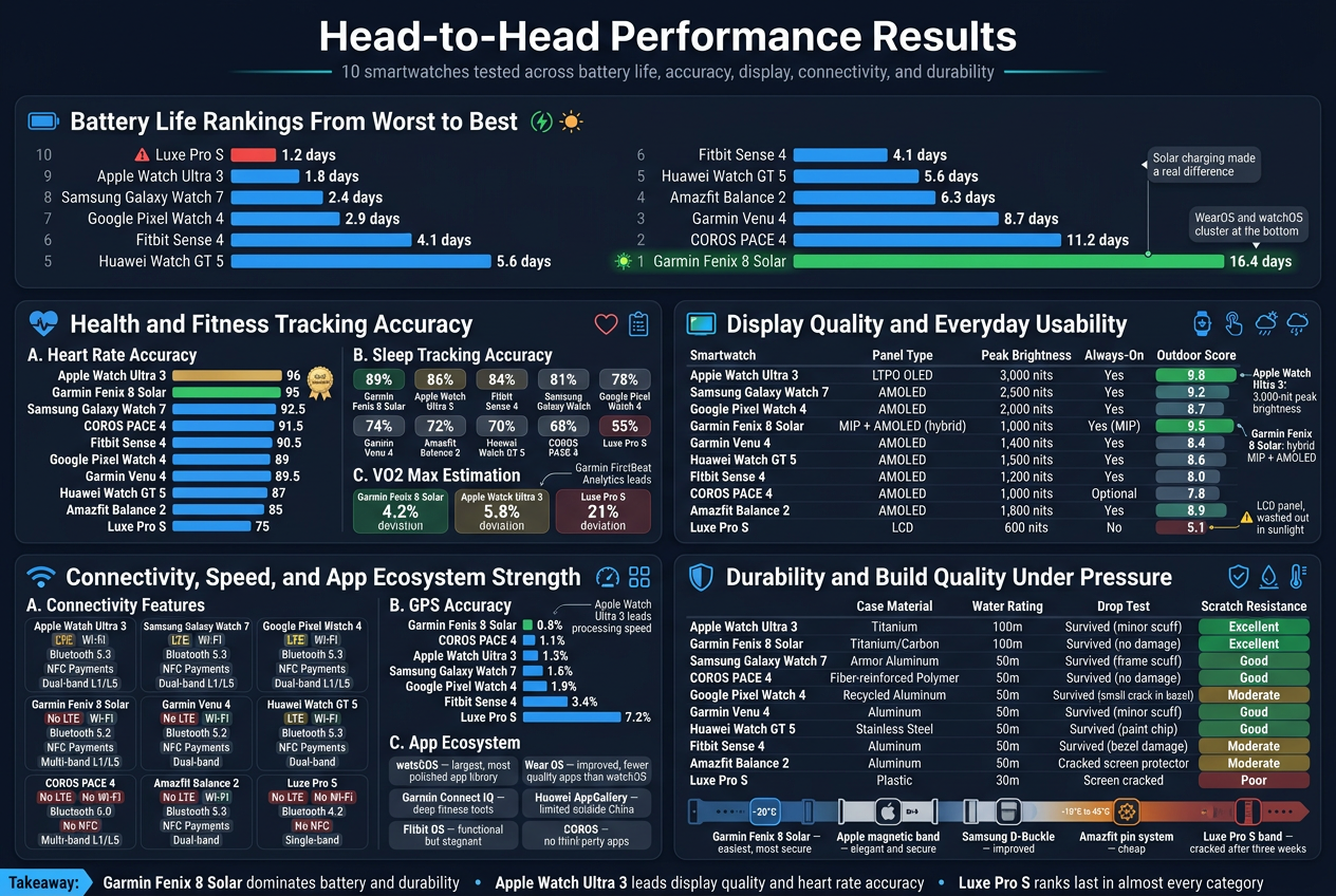 Head-to-Head Performance Results