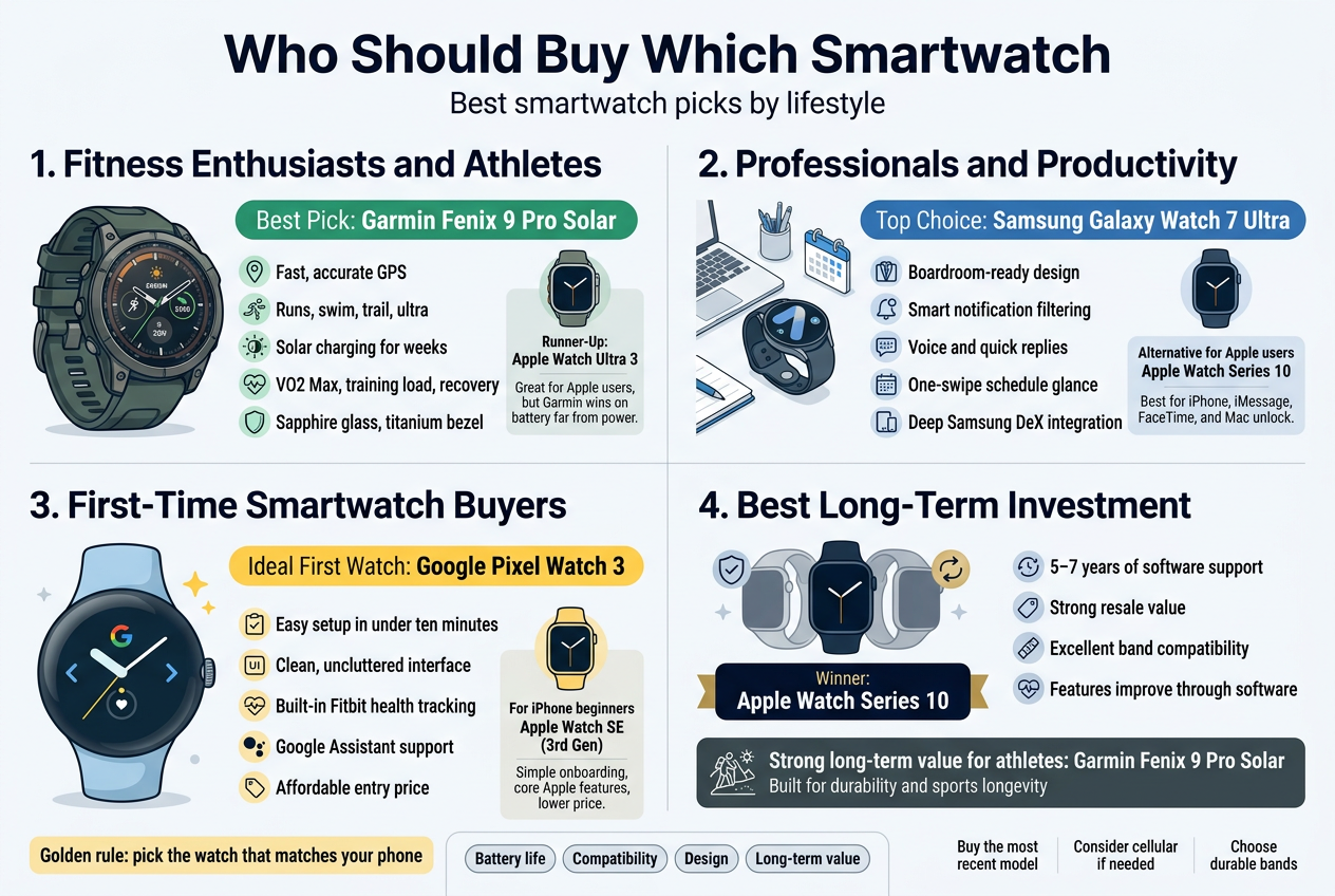 Who Should Buy Which Smartwatch