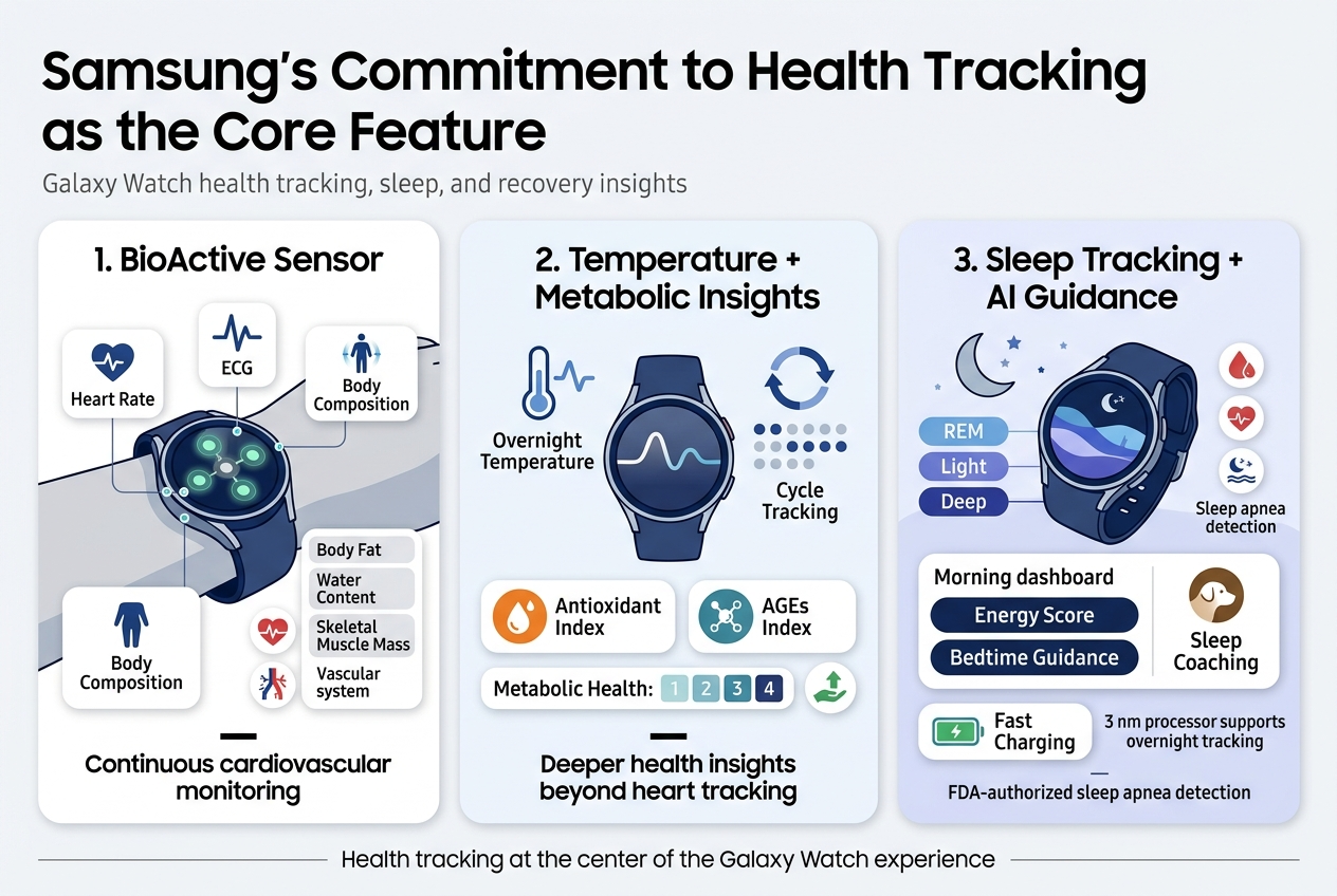 Samsung's Commitment to Health Tracking as the Core Feature