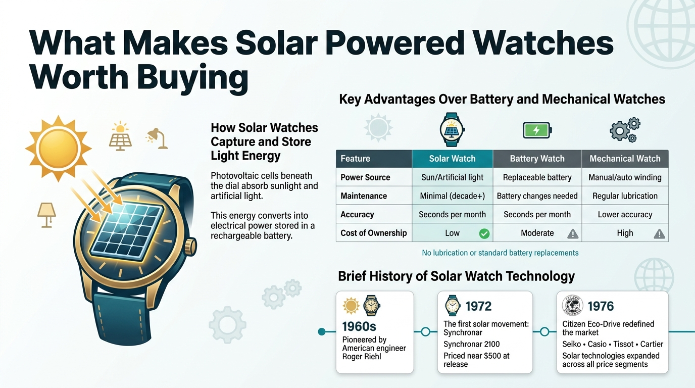 What Makes Solar Powered Watches Worth Buying