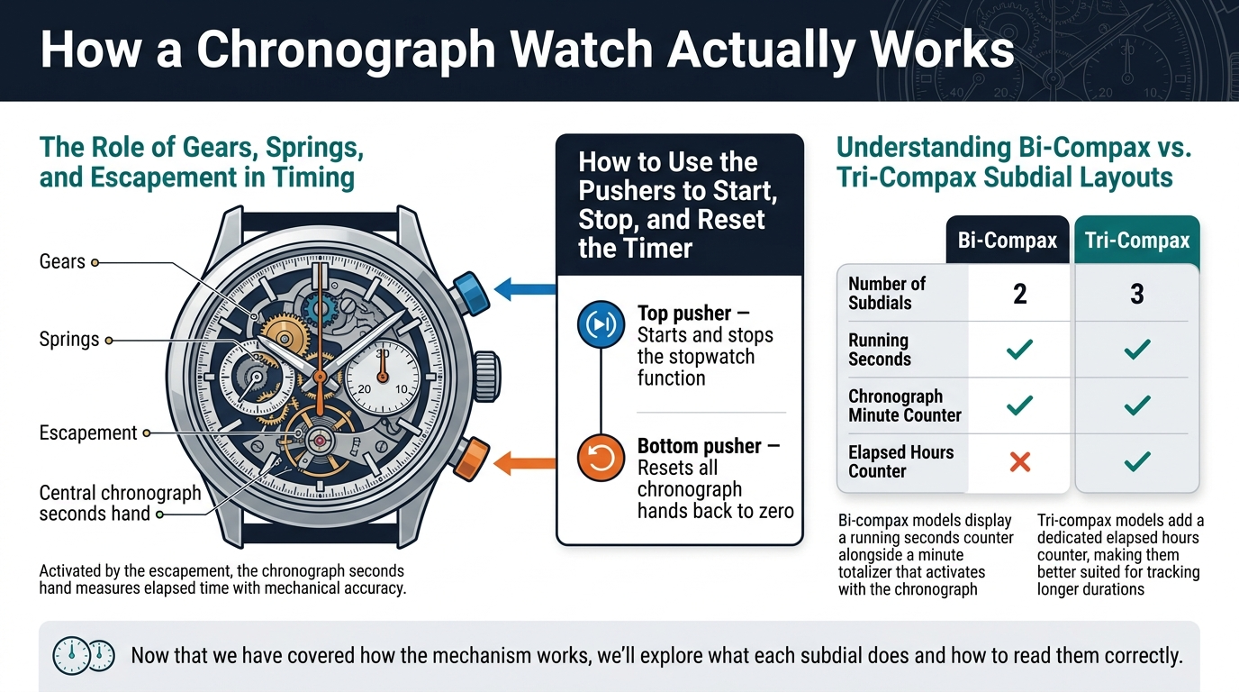How a Chronograph Watch Actually Works