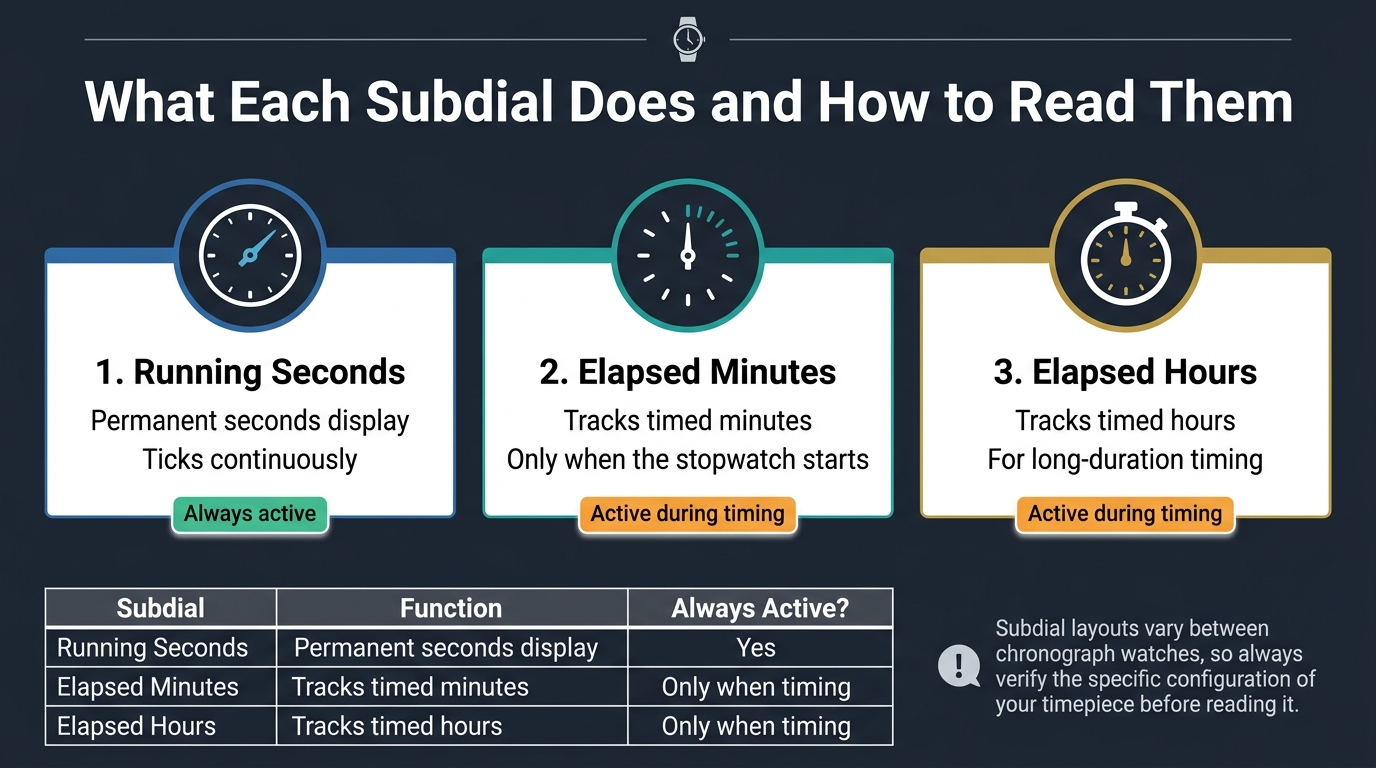 What Each Subdial Does and How to Read Them