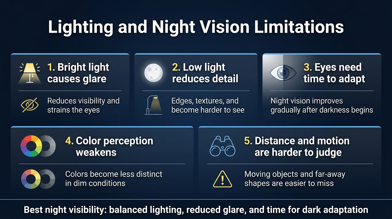 Lighting and Night Vision Limitations