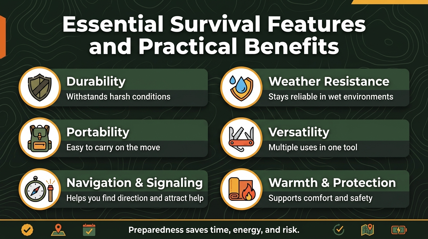 Essential Survival Features and Practical Benefits