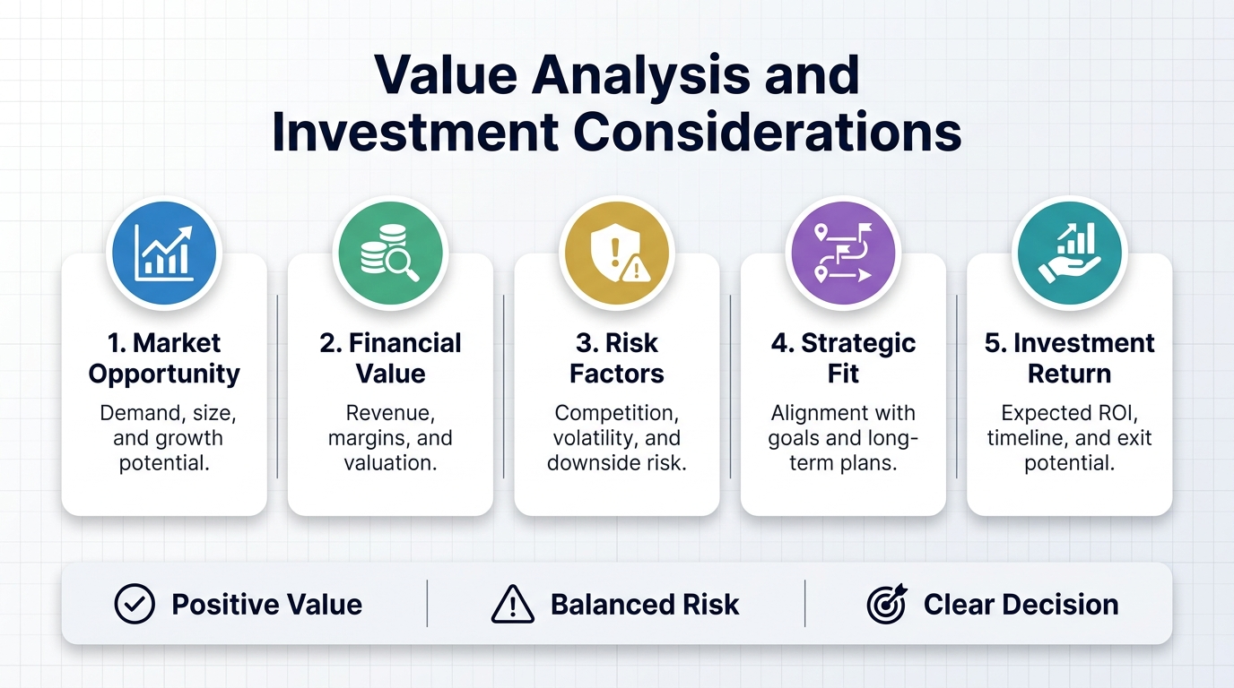 Value Analysis and Investment Considerations