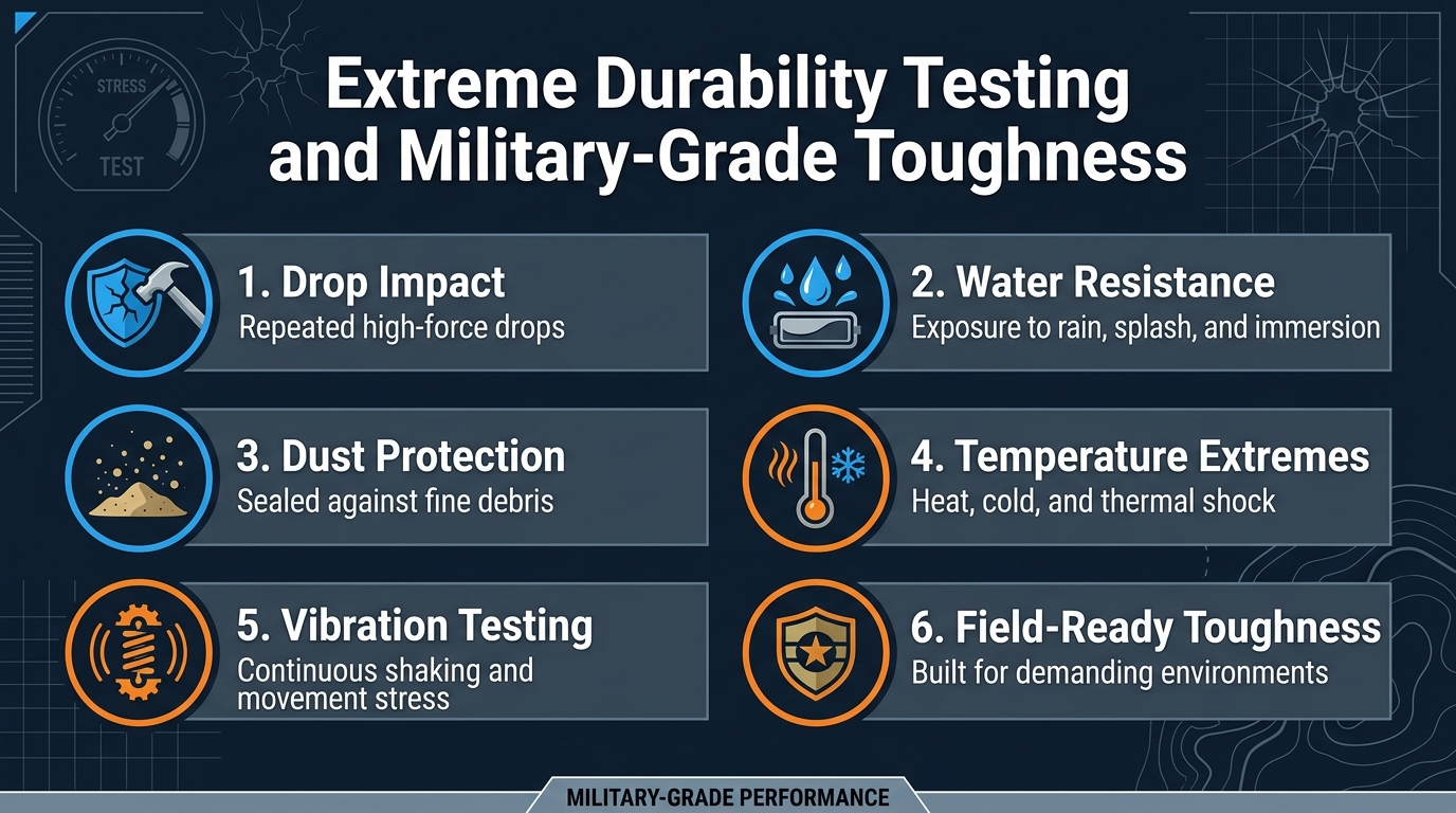 Extreme Durability Testing and Military-Grade Toughness