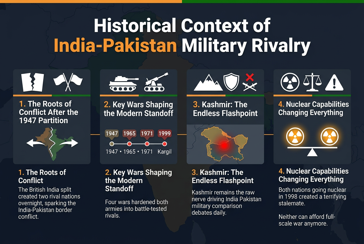 Historical Context of India-Pakistan Military Rivalry