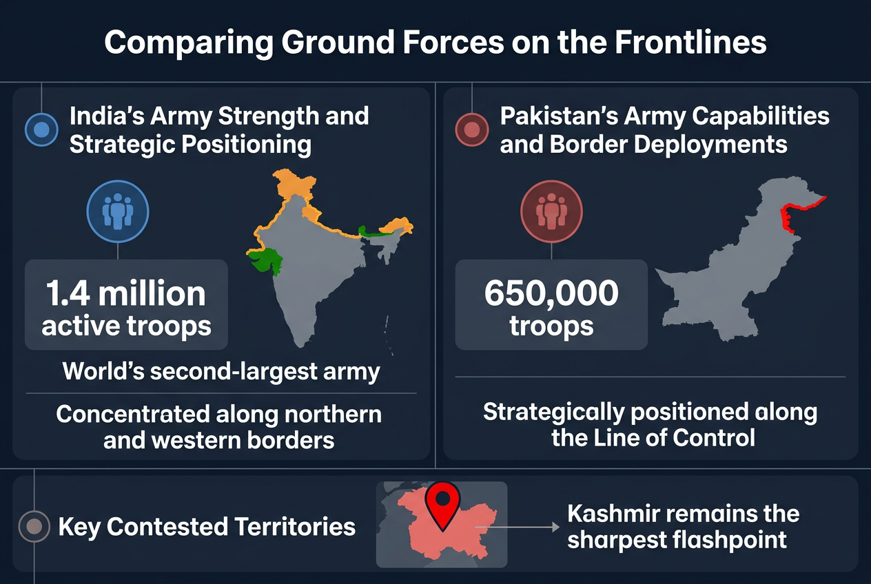 Comparing Ground Forces on the Frontlines