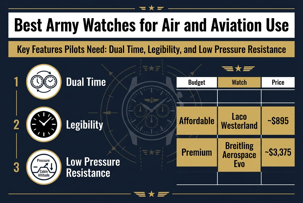 Best Army Watches for Air and Aviation Use