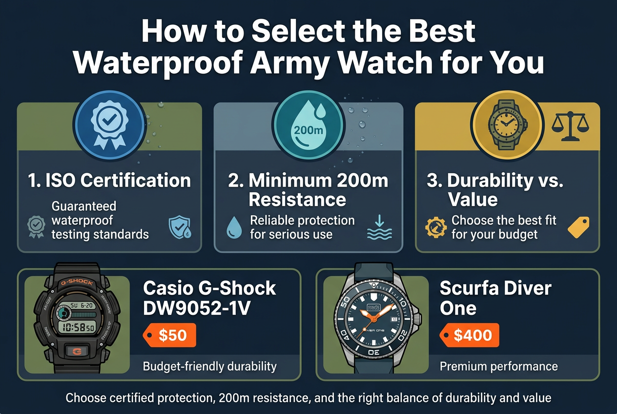 How to Select the Best Waterproof Army Watch for You