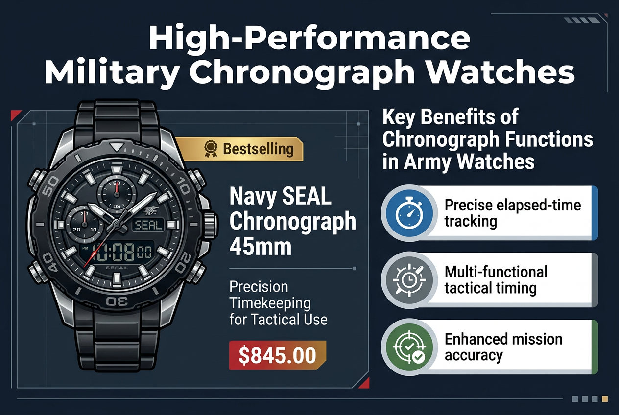 High-Performance Military Chronograph Watches
