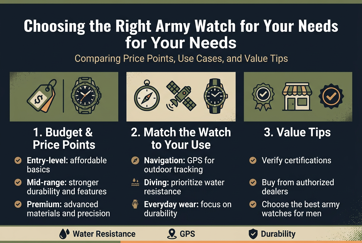 Choosing the Right Army Watch for Your Needs
