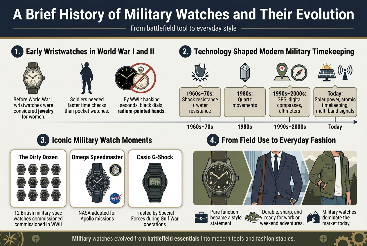 A Brief History of Military Watches and Their Evolution