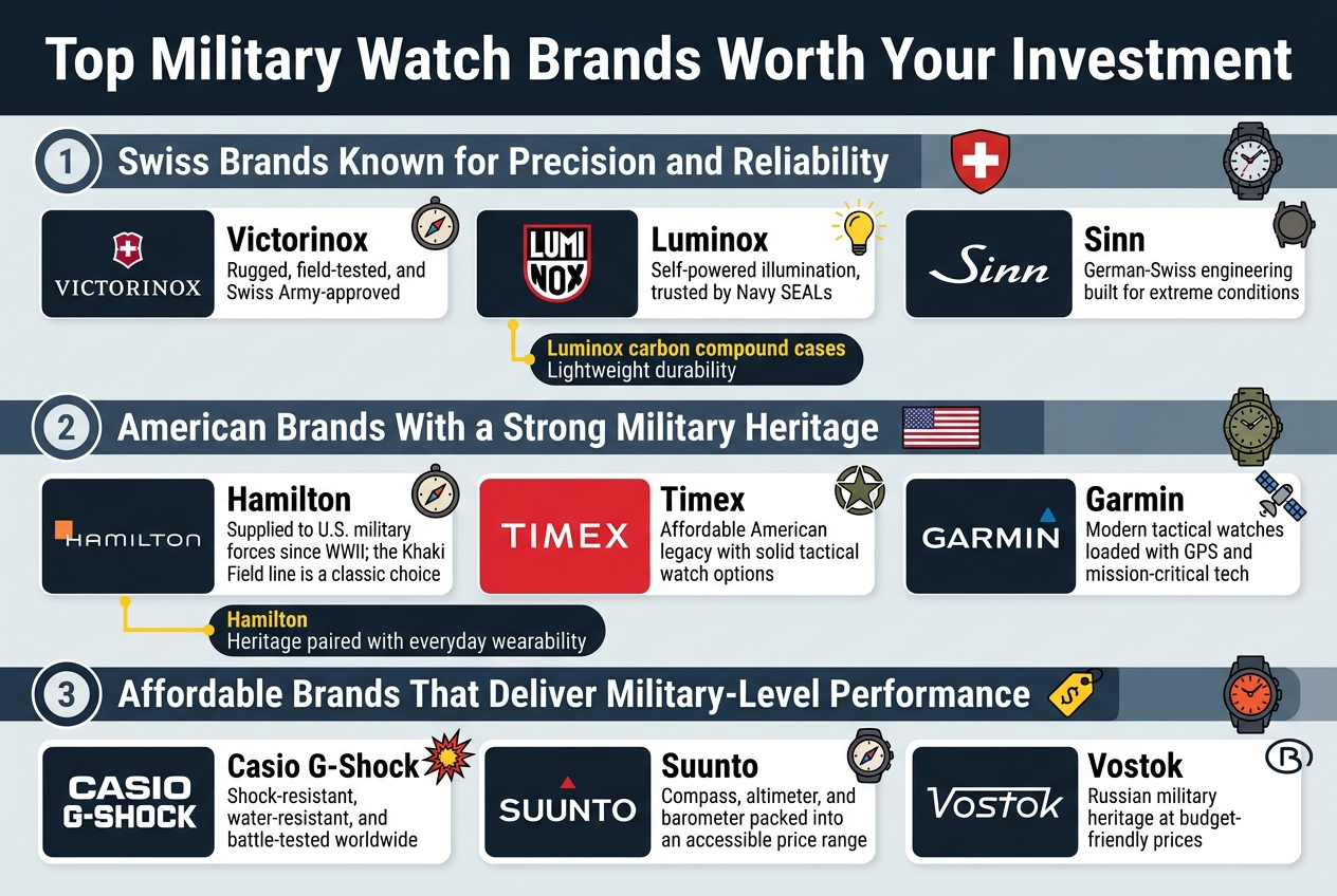 Top Military Watch Brands Worth Your Investment