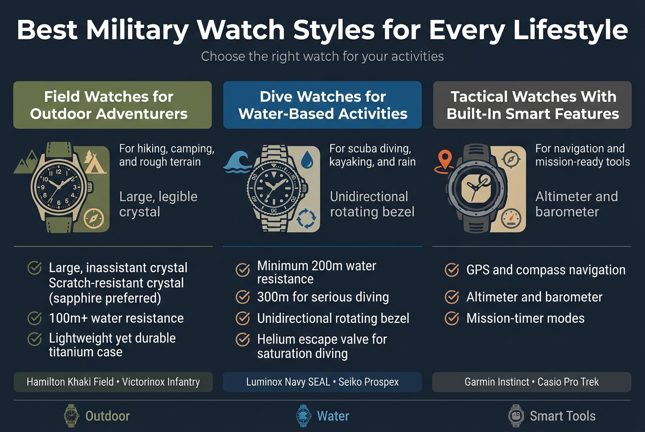 Best Military Watch Styles for Every Lifestyle