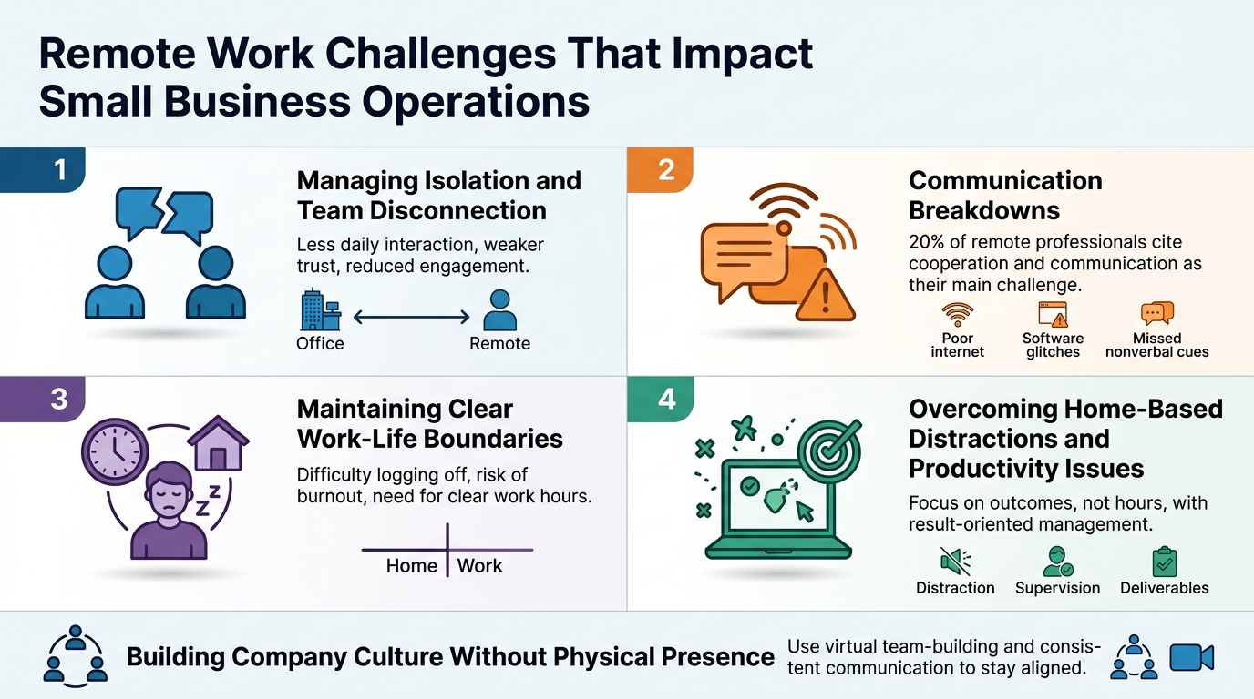Remote Work Challenges That Impact Small Business Operations