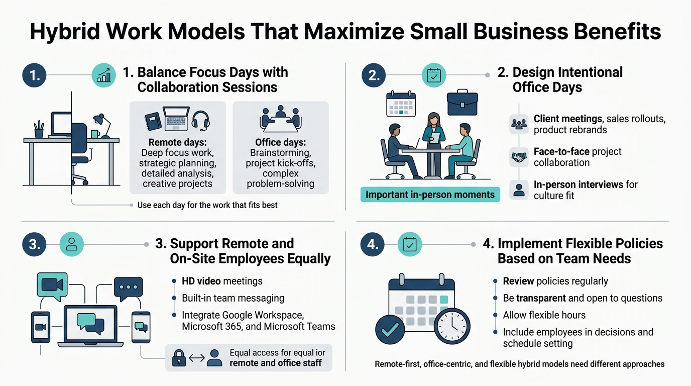 Hybrid Work Models That Maximize Small Business Benefits