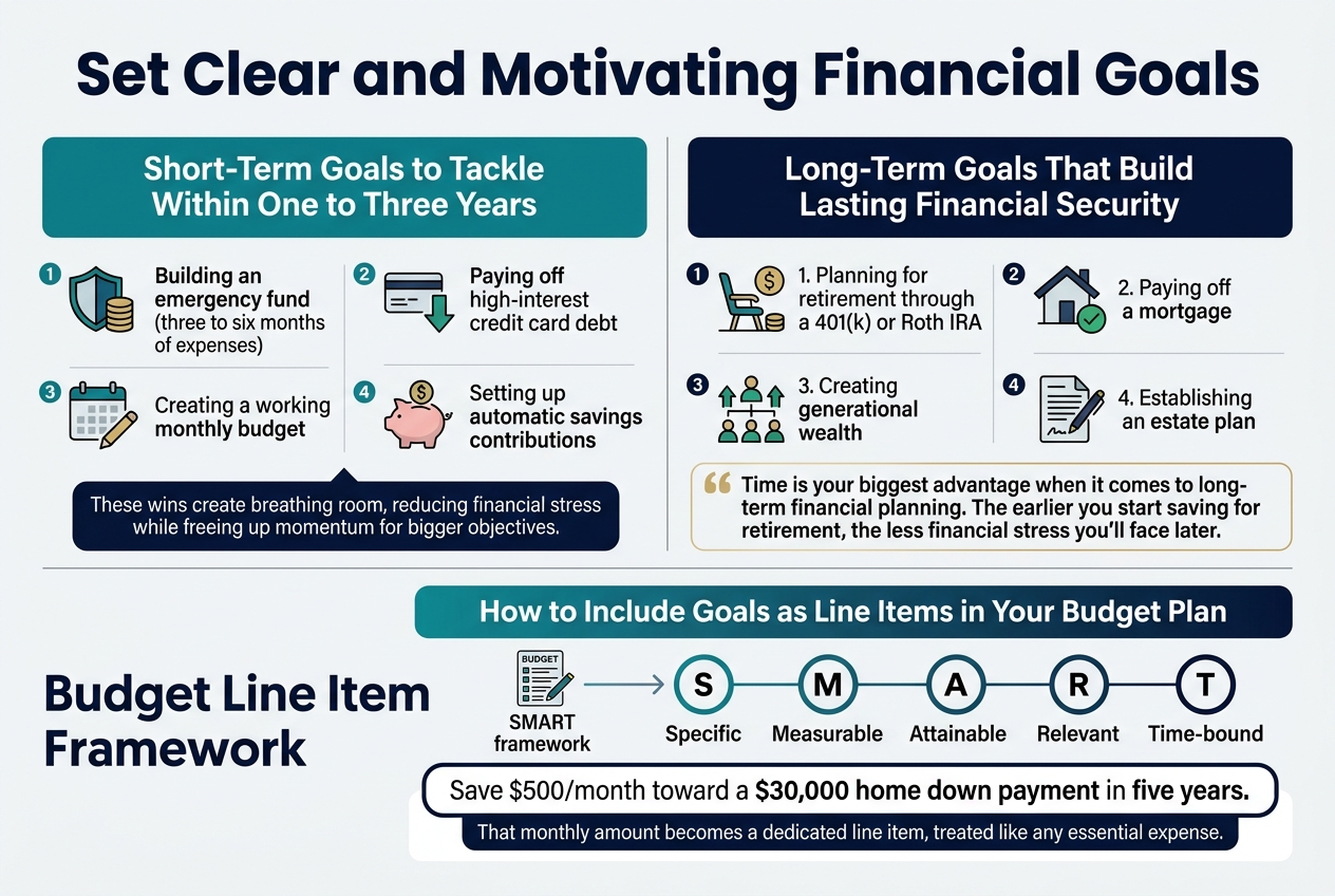 Set Clear and Motivating Financial Goals
