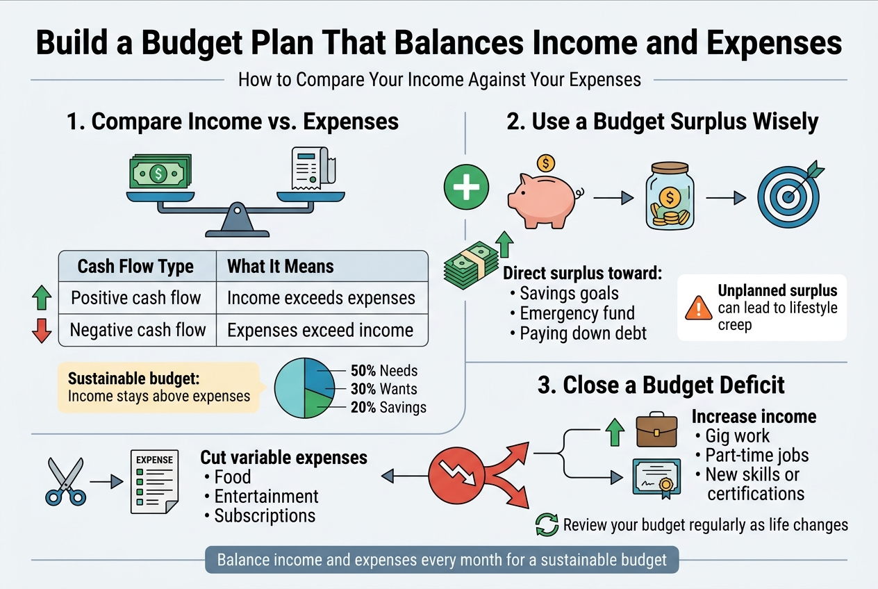 Build a Budget Plan That Balances Income and Expenses